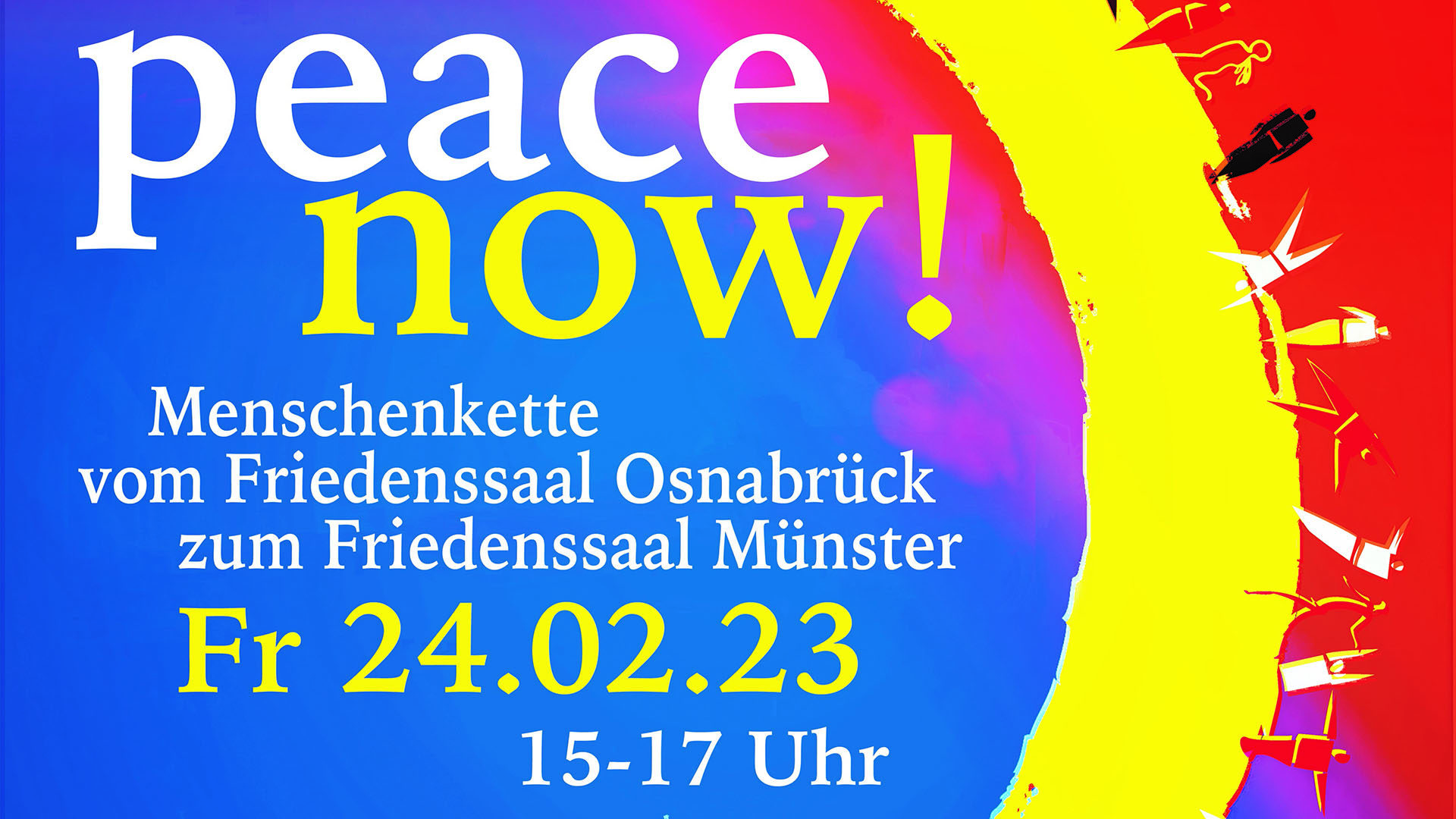 Peace now! Frieden – Gerechtigkeit – Klimaschutz