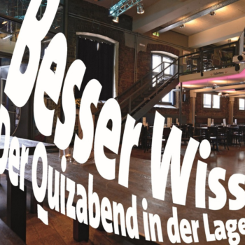 AUSVERKAUFT Besser Wissen – Der Quizabend in der Lagerhalle