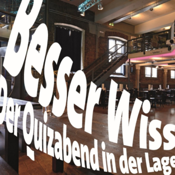 AUSVERKAUFT: Besser Wissen – Der Quizabend in der Lagerhalle