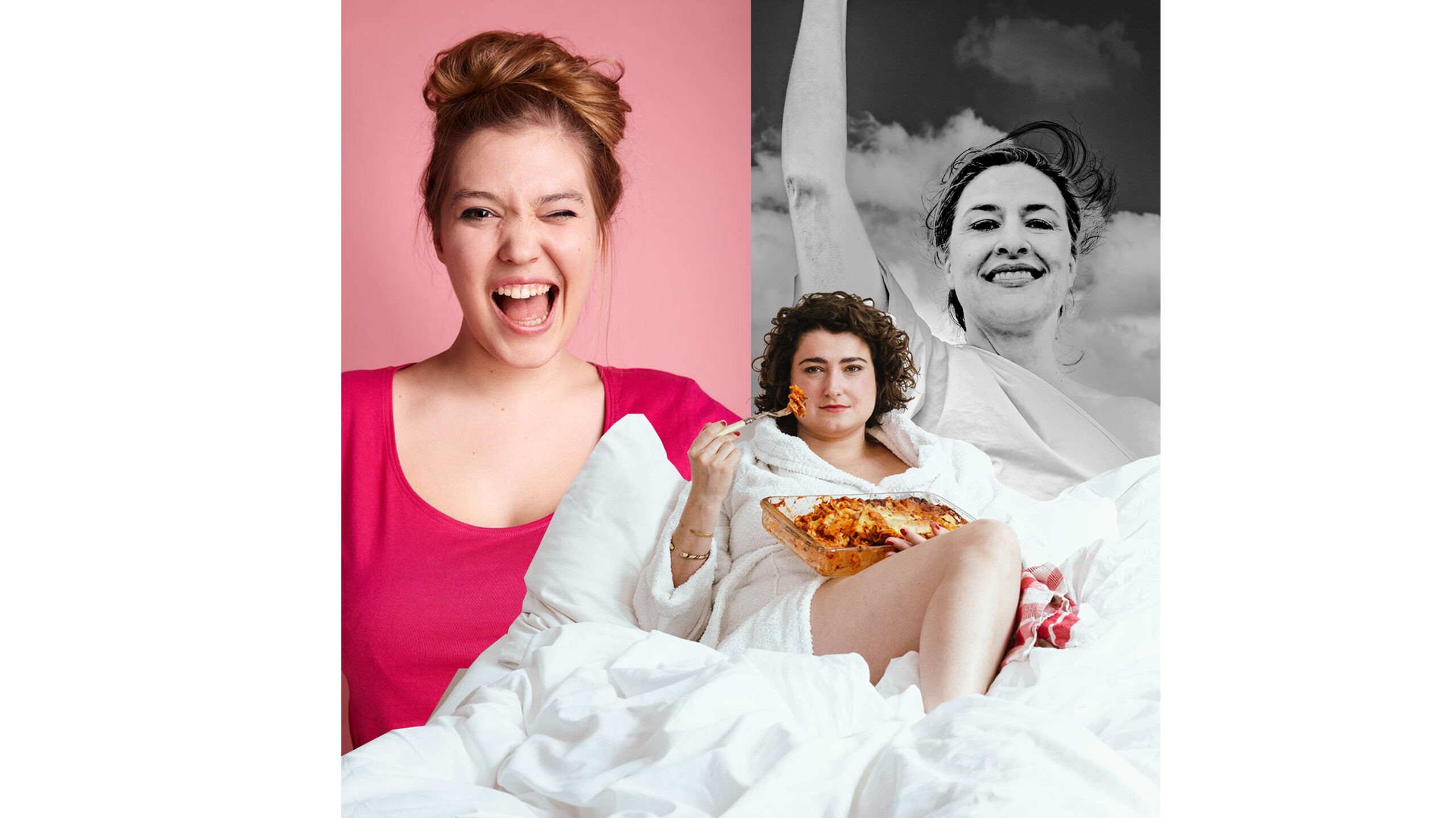 Damensolo_web Bildcollage Fee Brembeck, Matilde Keizer, Eva Eiselt