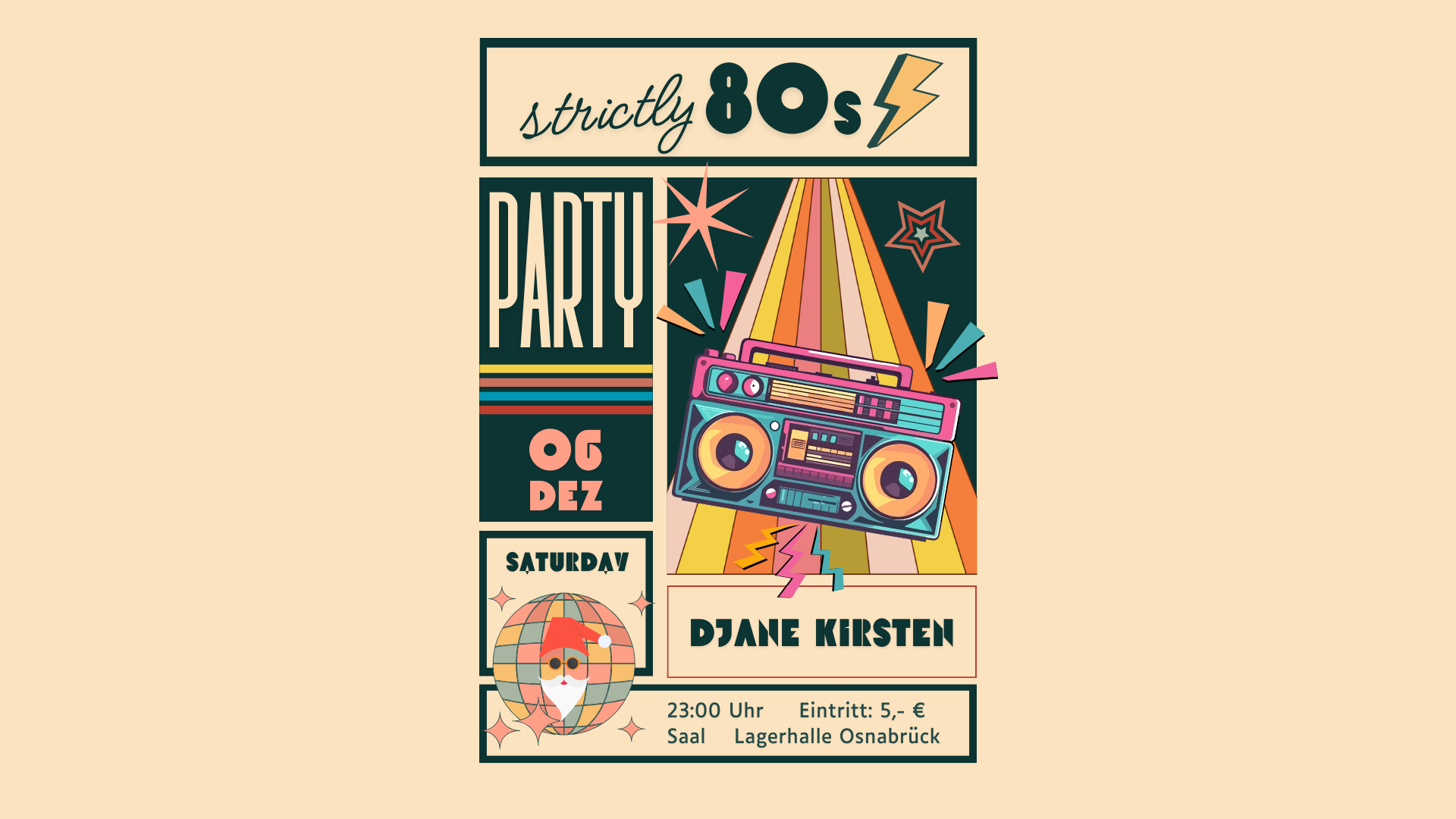 80er Party in der Lagerhalle