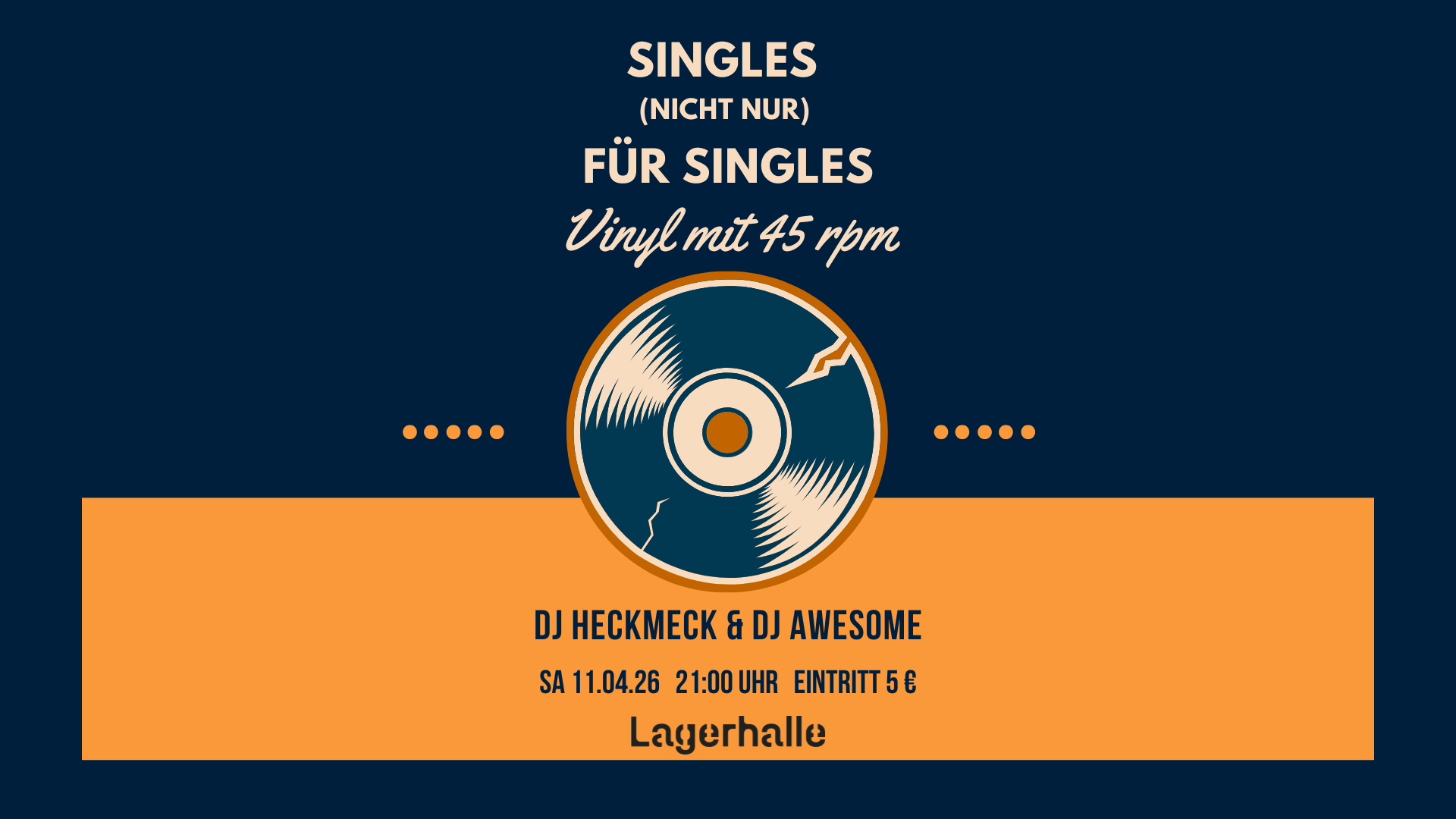 Party: Singles (nicht nur) für Singles mit DJ Heckmeck & DJ AWeSome